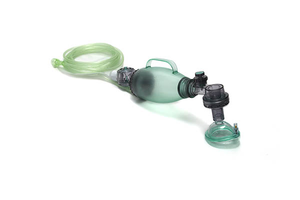 Beatmungsbeutel-System Babies, 280ml Beutel mit Überdruckventil (40cm H20) und Maske Gr.1, abnehmbares 02-Reservoir