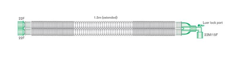 22mm Compact Anästhesie-System 1.5m