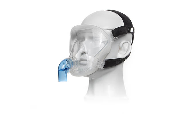 FitMax CPAP Vollgesichtsmaske, mit Standard Winkelstück, Kopfband, Extra Groß