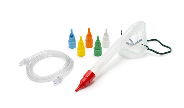 Intersurgical EcoLite™ Venturi-Masken-Set für Erwachsene, Einpatienten-Anwendung
