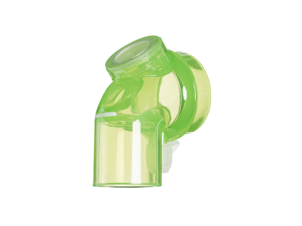 BiTrac Select austauschbarer, nicht belüfteter Winkel mit Anti-Asphyxie-Ventil & Bronchoskopieanschluss