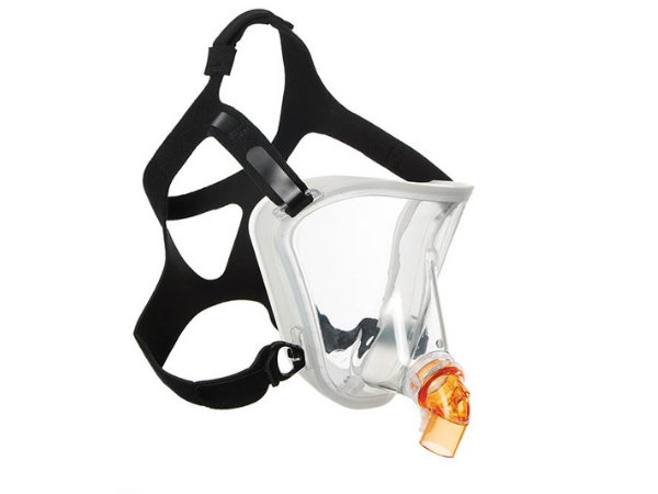 BiTrac MaxShield Select Total-Face-Maske mit austauschbarem, belüfteten Winkel, Anti-Asphyxie-Ventil, Erw. extra groß