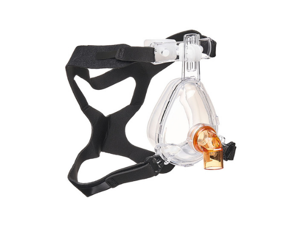 BiTrac Select NIV Full-Face-Maske mit austauschbarem, belüfteten Winkel, Anti-Asphyxie-Ventil, Erw. klein