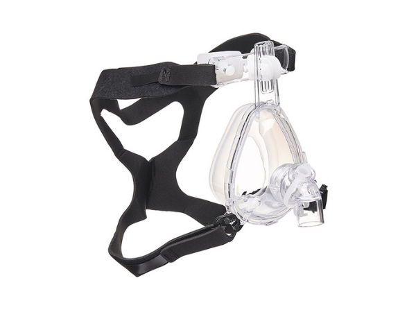 BiTrac Select NIV Full-Face-Maske mit austauschbarem, nicht belüfteten Winkel, Anti-Asphyxie-Ventil und Vernebleranschluss, Erw. extra groß