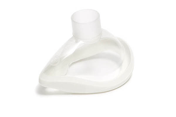 ClearLite Anästhesiemaske, Größe 2, Kinder, weiße Abdichtung, ohne Hakenring