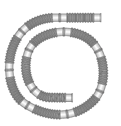 22mm Flextube™, 50m Rolle, Schnittstelle alle 15cm
