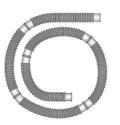 22mm Flextube™, 50m Rolle, Schnittstelle alle 40cm