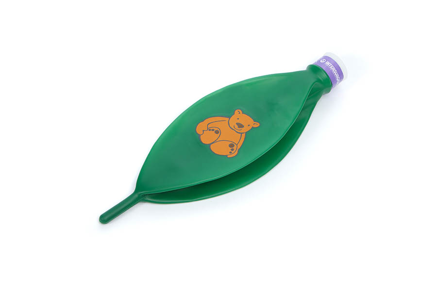 Atembeutel 0.5 Liter für Kinder (Teddy-Motiv), 15ID-Anschluß