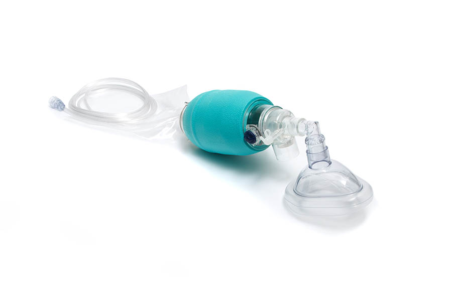 VT Sure Beatmungsbeutelsystem, Kinder, 550 ml Beutel mit Überdruckventil 40 cm/H₂O und Maske Gr. 3