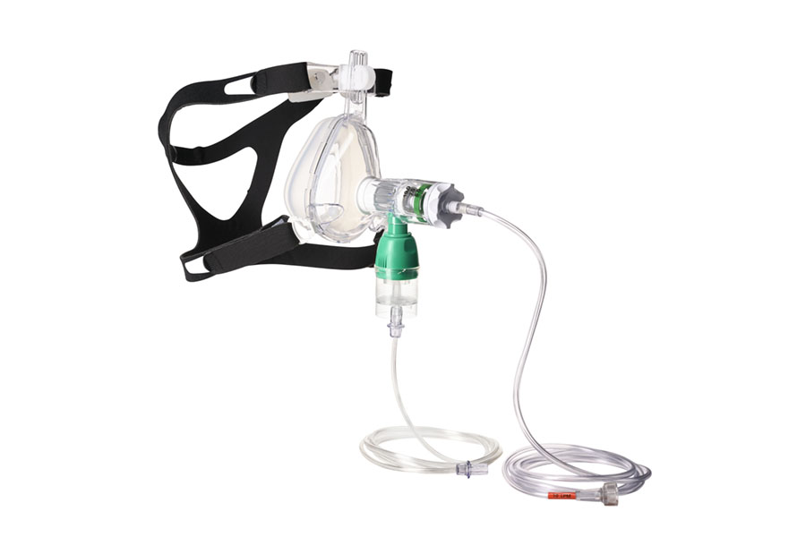 GO-PAP System mit Sauerstoffschlauch, Vernebler und BiTrac ED Maske, Erw. medium