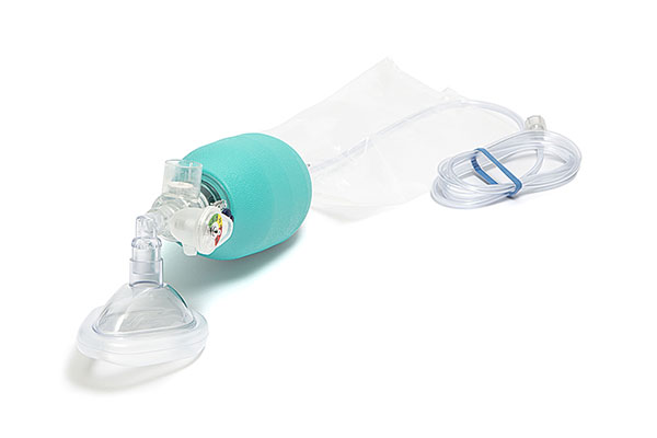 VT Sure Beatmungsbeutelsystem, Erw. klein/Kinder, 1 L Beutel mit Überdruckventil 40 cm/H₂O, Maske Gr. 4 und Manometer