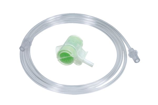 Hydro Trach T - Tracheostomie-HME mit O2-Anschluss,  Absaugmöglichkeit, mit Sauerstoffschlauch
