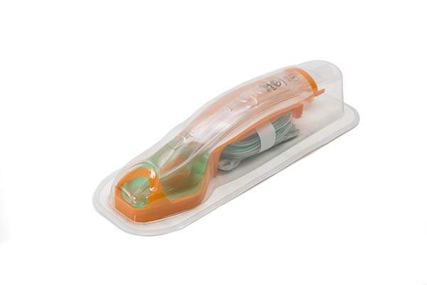i-gel®O2 Resus Set – enthält die i-gel O2 Größe 5, ein Tütchen Gleitmittel, Airway-Fixierband und einen 12CH Absaugkatheter. Für Erwachsene 90+ kg