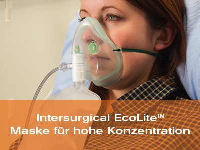 Intersurgical EcoLite™ Maske für hohe Konzentration